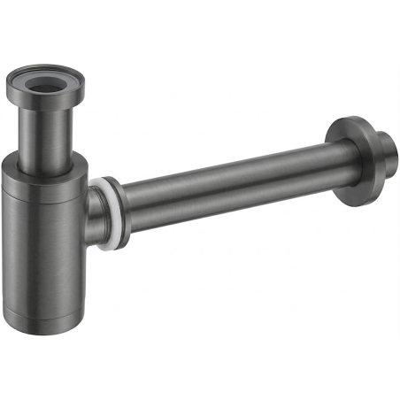 Mexen rond wastafel sifon, geborsteld gun gray - 79950-66