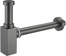 Mexen semiflow lavatório quadrado, cinza metalizado escovado - 79960-66