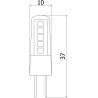 Mexen Oris 3x żarówka LED G4, 1,7W, Ciepła - 3000K, 204 lm - L115-G4-0130-02x03