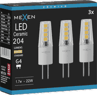 Mexen Oris 3x żarówka LED G4, 1,7W, Ciepła - 3000K, 204 lm - L115-G4-0130-02x03