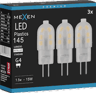 Mexen Oris 3x żarówka LED G4, 1,5W, Neutralna - 4000K, 145 lm - L115-G4-0140-03x03