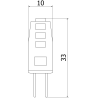 Mexen Oris 3x żarówka LED G4, 1,5W, Zimna - 6500K, 190 lm - L115-G4-0165-01x03