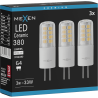 Mexen Oris 3x żarówka LED G4, 3W, Neutralna - 4000K, 380 lm - L115-G4-0340-01x03