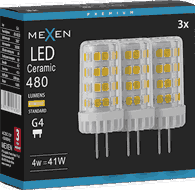 Mexen Oris 3x żarówka LED G4, 4W, Ciepła - 3000K, 480 lm - L115-G4-0430-01x03