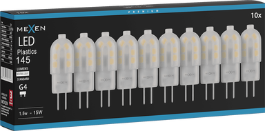 Mexen Oris 10x żarówka LED G4, 1,5W, Neutralna - 4000K, 145 lm - L115-G4-0140-03x10