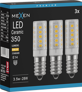 Mexen Aura 3x żarówka LED E14, 3,5W, Ciepła - 3000K, 350 lm - L121-E14-0330-01x03