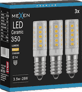 Mexen Aura 3x żarówka LED E14, 3,5W, Ciepła - 3000K, 350 lm - L121-E14-0330-01x03