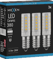 Mexen Aura 3x żarówka LED E14, 3,5W, Neutralna - 4000K, 380 lm - L121-E14-0340-01x03