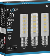 Mexen Aura 3x żarówka LED E14, 4,8W, Zimna - 6500K, 540 lm - L121-E14-0565-01x03