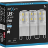 Mexen Aura 3x żarówka LED G9, 2,5W, Zimna - 6500K, 290 lm - L121-G9-0265-01x03