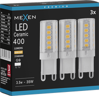 Mexen Aura 3x żarówka LED G9, 3,5W, Ciepła - 3000K, 400 lm - L121-G9-0330-01x03