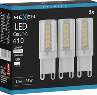 Mexen Aura 3x żarówka LED G9, 3,5W, Neutralna - 4000K, 410 lm - L121-G9-0340-01x03