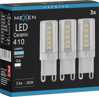 Mexen Aura 3x żarówka LED G9, 3,5W, Zimna - 6500K, 410 lm - L121-G9-0365-01x03