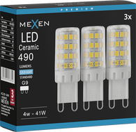 Mexen Aura 3x żarówka LED G9, 4W, Zimno - 6500K, 490 lm - L121-G9-0465-01x03