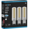 Mexen Aura 3x żarówka LED G9, 7W, Zimna - 6500K, 980 lm - L121-G9-0765-01x03