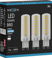 Mexen Aura 3x żarówka LED G9, 7W, Zimna - 6500K, 980 lm - L121-G9-0765-01x03