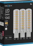 Mexen Aura 3x żarówka LED G9, 8W, Ciepła - 3000K, 1040 lm - L121-G9-0830-01x03