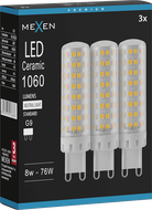 Mexen Aura 3x żarówka LED G9, 8W, Neutralna - 4000K, 1060 lm - L121-G9-0840-01x03