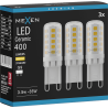Mexen Aura 3x żarówka LED ściemnialna G9, 3,5W, Zimna - 6500K, 410 lm - L122-G9-0365-01x03