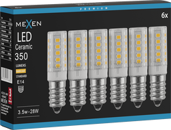 Mexen Aura 6x żarówka LED E14, 3,5W, Ciepła - 3000K, 350 lm - L121-E14-0330-01x06