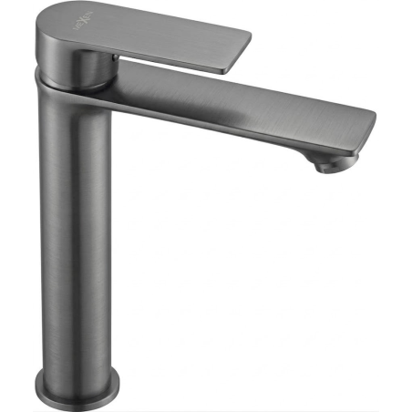 Mexen Royo rubinetto alto per lavabo, grigio canna di fucile spazzolato - 72210-66