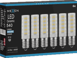 Mexen Aura 6x żarówka LED E14, 4,8W, Zimna - 6500K, 540 lm - L121-E14-0565-01x06