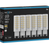 Mexen Aura 6x żarówka LED G9, 6W, Ciepła - 3000K, 660 lm - L121-G9-0630-01x06