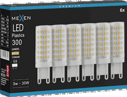 Mexen Aura 6x żarówka LED G9, 6W, Ciepła - 3000K, 660 lm - L121-G9-0630-01x06