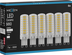 Mexen Aura 6x żarówka LED G9, 7W, Neutralna - 4000K, 980 lm - L121-G9-0740-01x06