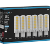 Mexen Aura 6x żarówka LED G9, 7W, Zimna - 6500K, 980 lm - L121-G9-0765-01x06