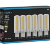 Mexen Aura 6x żarówka LED ściemnialna G9, 6W, Ciepła - 3000K, 750 lm - L122-G9-0630-01x06