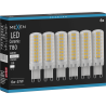 Mexen Aura 6x żarówka LED ściemnialna G9, 6W, Neutralna - 4000K, 780 lm - L122-G9-0640-01x06