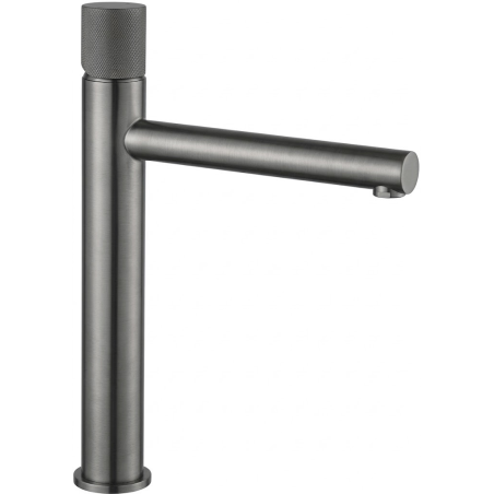 Mexen Elba One high washbasin faucet, brushed gun gray - 74111-66