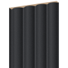 Mexen Strio 01 lamele ścienne ryflowane 280 x 14,5 cm (2szt), czarny galaxy - S120-280-01-370