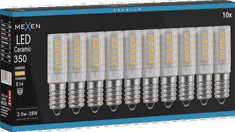 Mexen Aura 10x żarówka LED E14, 3,5W, Ciepła - 3000K, 350 lm - L121-E14-0330-01x10