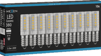 Mexen Aura 10x żarówka LED E14, 3,5W, Neutralna - 4000K, 380 lm - L121-E14-0340-01x10