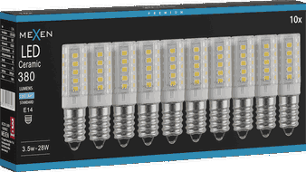 Mexen Aura 10x żarówka LED E14, 3,5W, Zimna - 6500K, 380 lm - L121-E14-0365-01x10