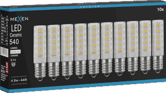 Mexen Aura 10x żarówka LED E14, 4,8W, Neutralna - 4000K, 540 lm - L121-E14-0540-01x10
