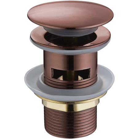 Mexen tampa click-clack redonda com transbordo, cobre antigo - 79920-45