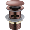 Mexen tampa click-clack redonda com transbordo, cobre antigo - 79920-45