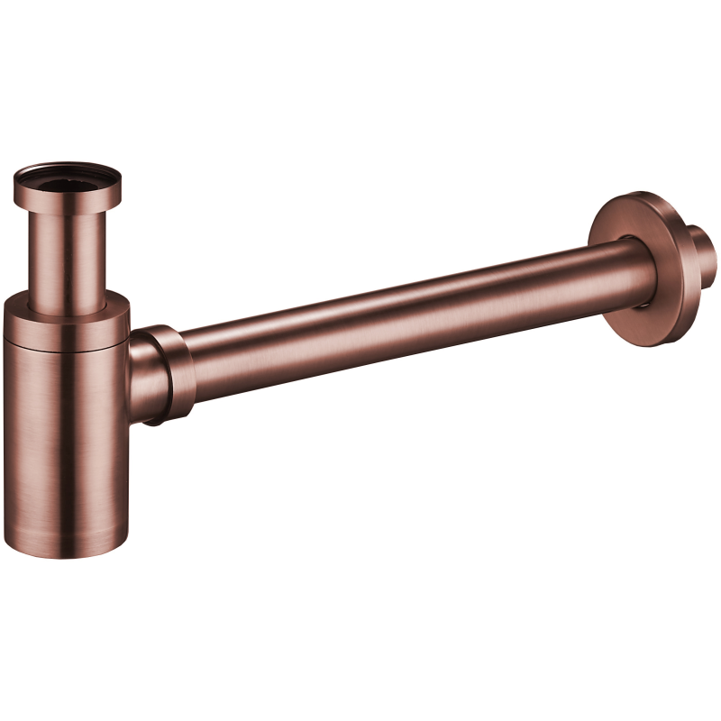 Mexen Halbsiphon Waschbecken rund, antikes Kupfer - 79950-45