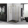 Mexen Exo-3S kabina prysznicowa rozsuwana 80 x 70 cm, transparent, złota - 8153-080-070-50-00