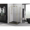 Mexen Exo-3S kabina prysznicowa rozsuwana 100 x 80 cm, transparent, złota - 8153-100-080-50-00