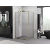 Mexen Exo-3S kabina prysznicowa rozsuwana 95 x 90 cm, transparent, złota - 8153-095-090-50-00