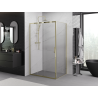 Mexen Exo-3S kabina prysznicowa rozsuwana 90 x 95 cm, transparent, złota - 8153-090-095-50-00