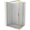Mexen Exo-3S kabina prysznicowa rozsuwana 85 x 100 cm, transparent, złota - 8153-085-100-50-00
