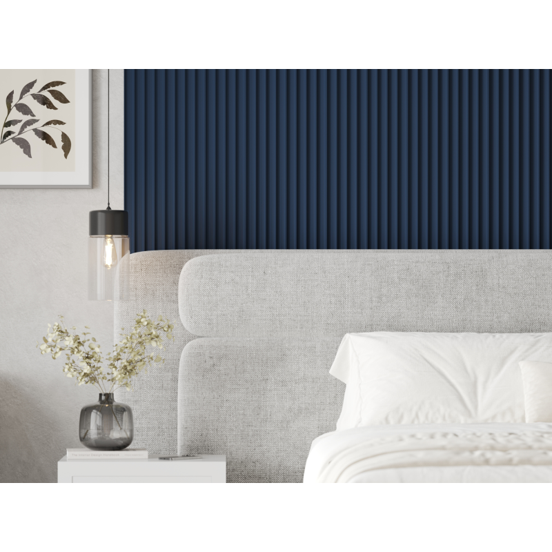 Mexen Strio 01 lamele ścienne ryflowane 280 x 14,5 cm (2szt), navy blue - S120-280-01-321