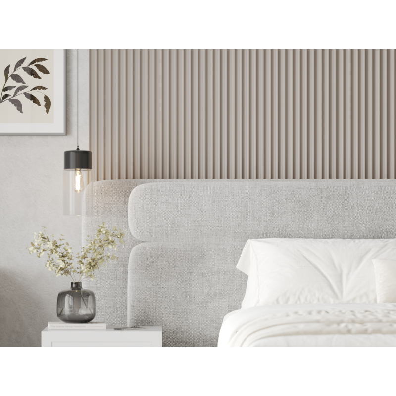 Mexen Strio 01 lamele ścienne ryflowane 280 x 14,5 cm (2szt), taupe - S120-280-01-328
