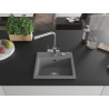 Mexen Milo fregadero de granito de un seno con grifo de cocina Duero, gris - 6505-71-671600-00