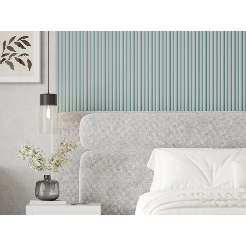Mexen Strio 02 lamele ścienne ryflowane 280 x 14,5 cm (2szt), powder blue - S120-280-02-318